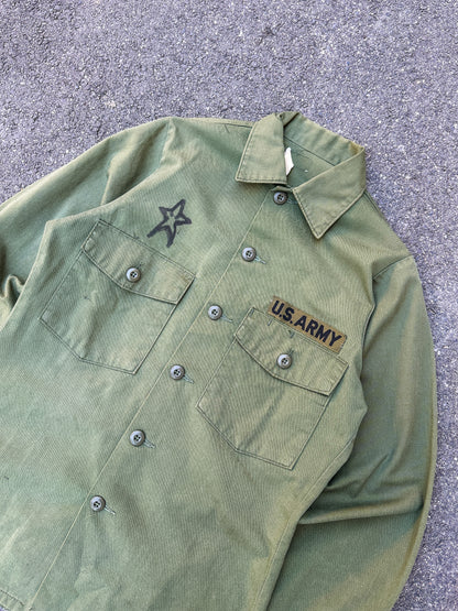 1987's U.S. ARMY OG 507 UTILITY SHIRT