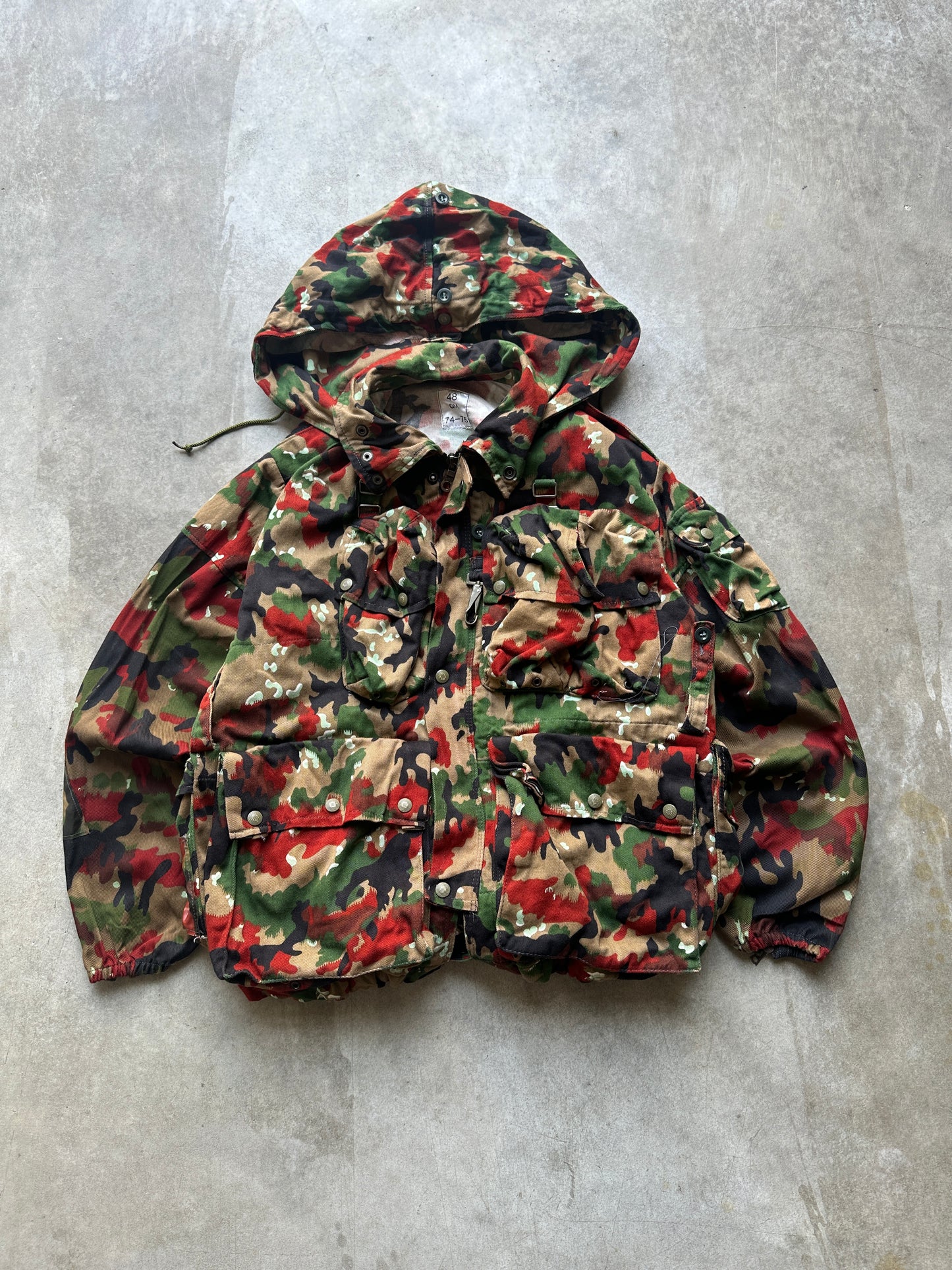 1980's M70 SWISS ARMY "ALPENFLAGE CAMO" JACKET