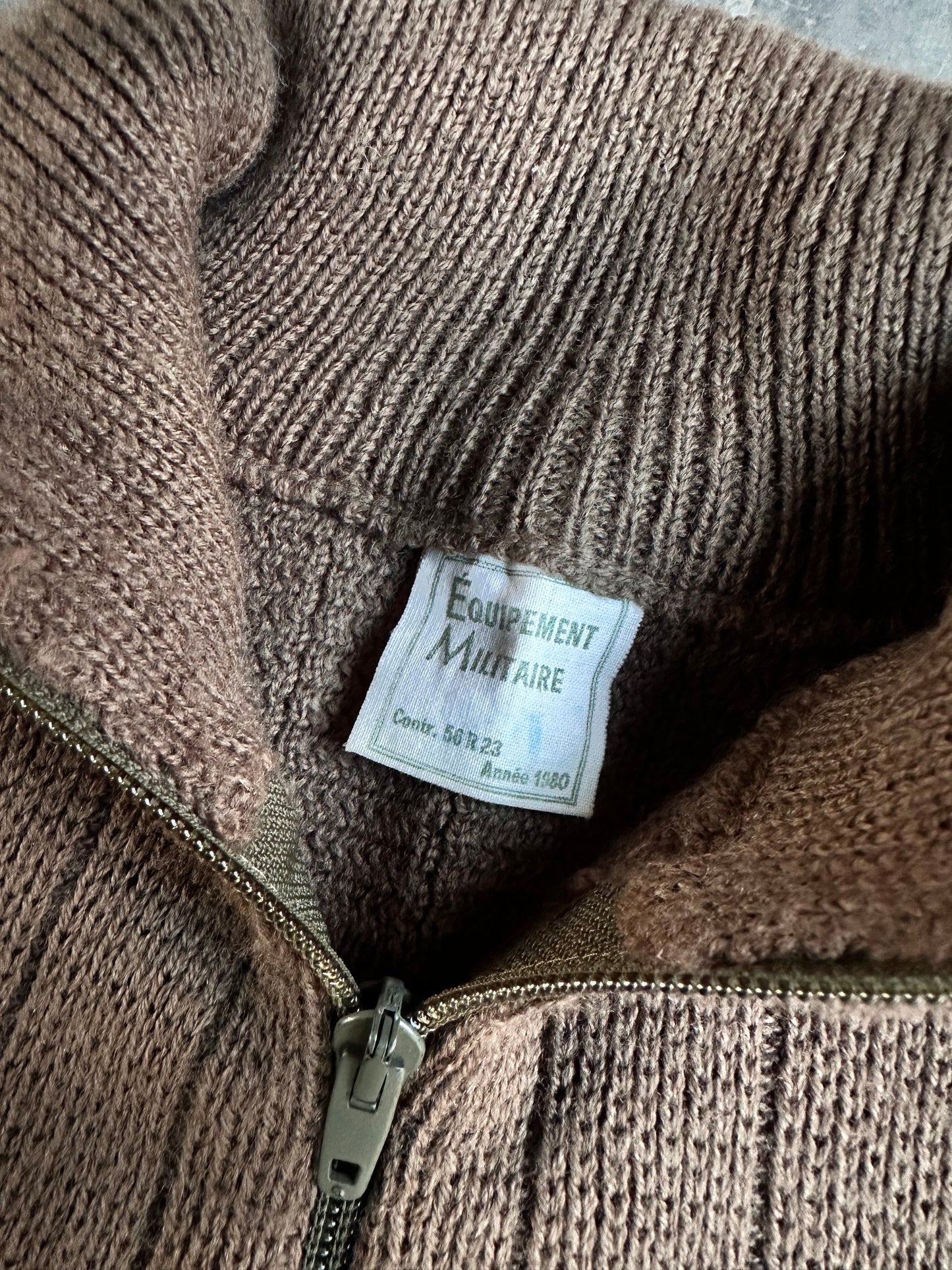 1980s FRENCH ARMY WOOL SWEATER