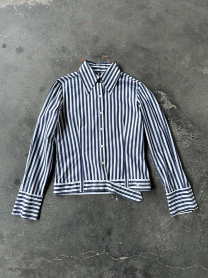 WOMAN STRIPES CROP SHIRTS