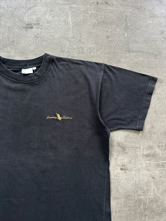 EARLY 2000's WOLF BIKERS BIG NECK TEE