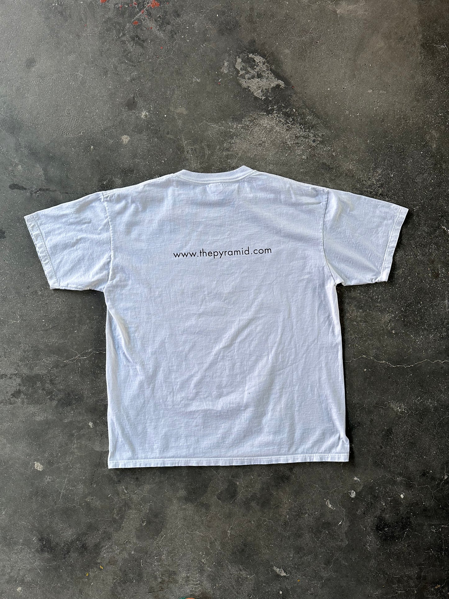 EARLY 2000s "THE PYRAMID" ILLUMINATI PROMO TEE