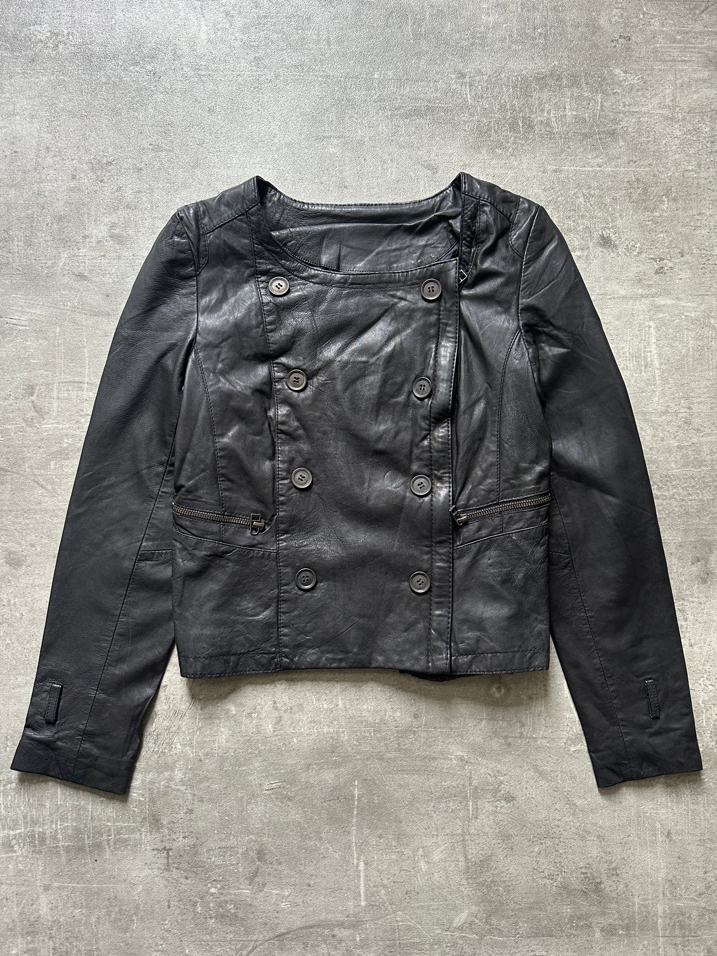 2000's MOTORCYCLE LEATHER JACKET