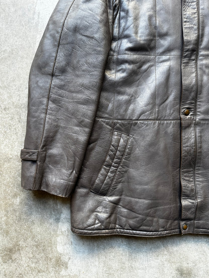 2000's MOTORCYCLE TYPE LEATHER JACKET