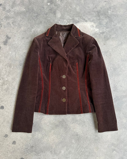 90s WOMAN CORDUROY BLAZER JACKET