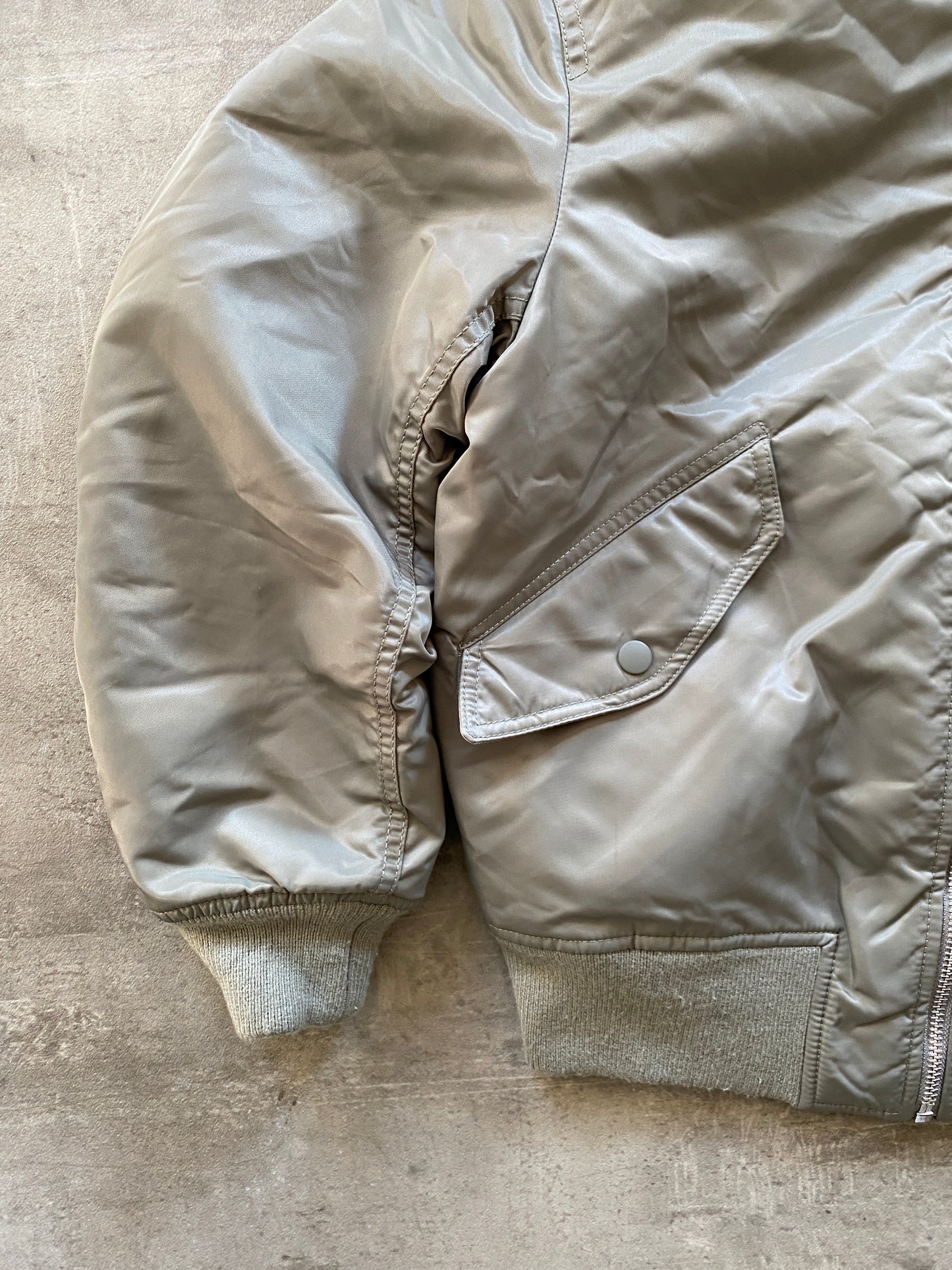 Y2K BLACK FLIGHT BOMBER JACKET