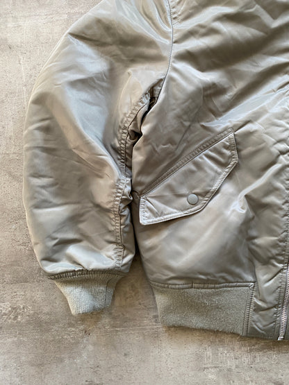 Y2K BLACK FLIGHT BOMBER JACKET