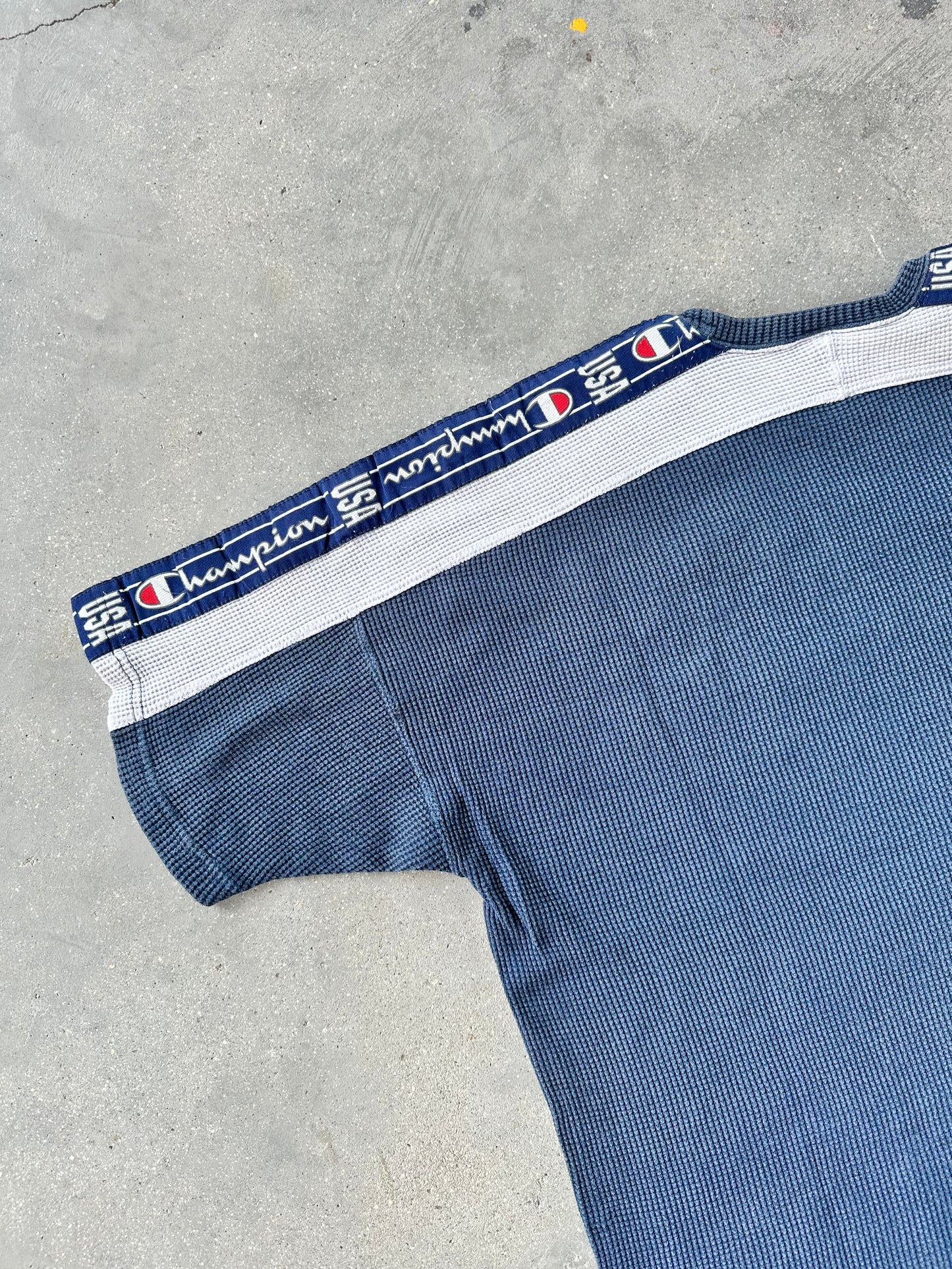 90s CHAMPION USA THERMAL WAFFLE TEE