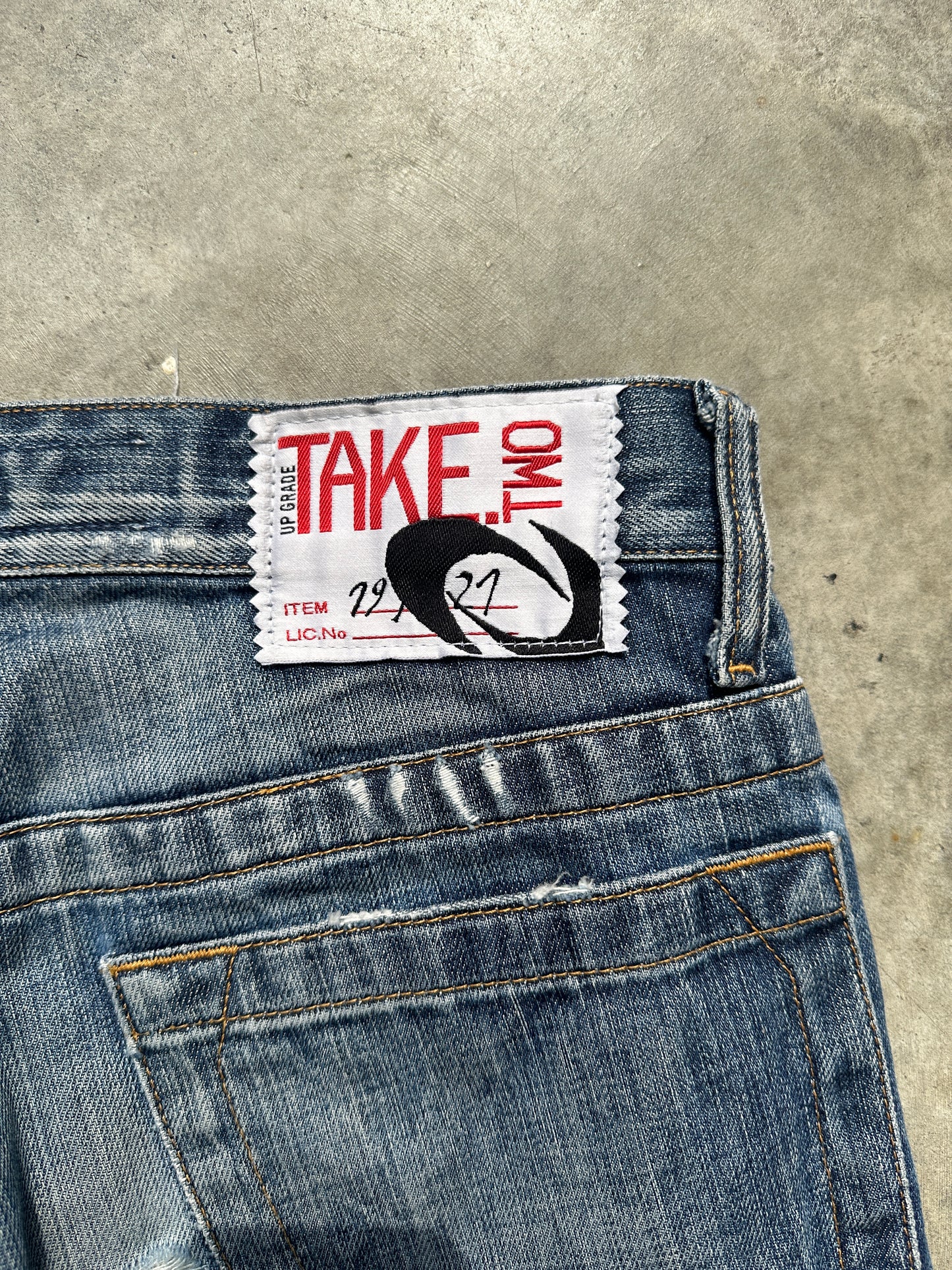 2000s TAKE TWO STRAIGHT DENIM PANTS