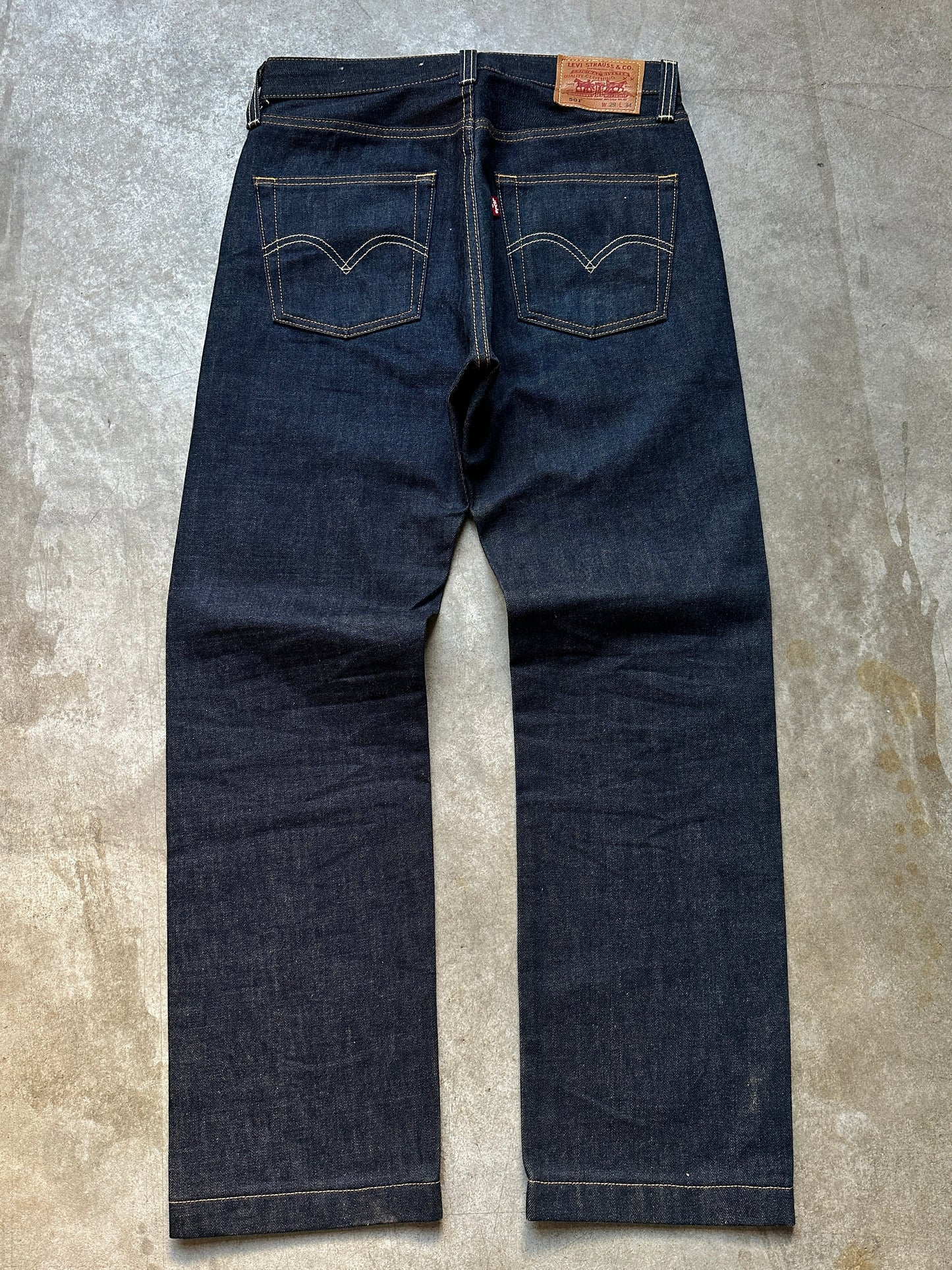 LEVIS 501 RAW DENIM 29/34
