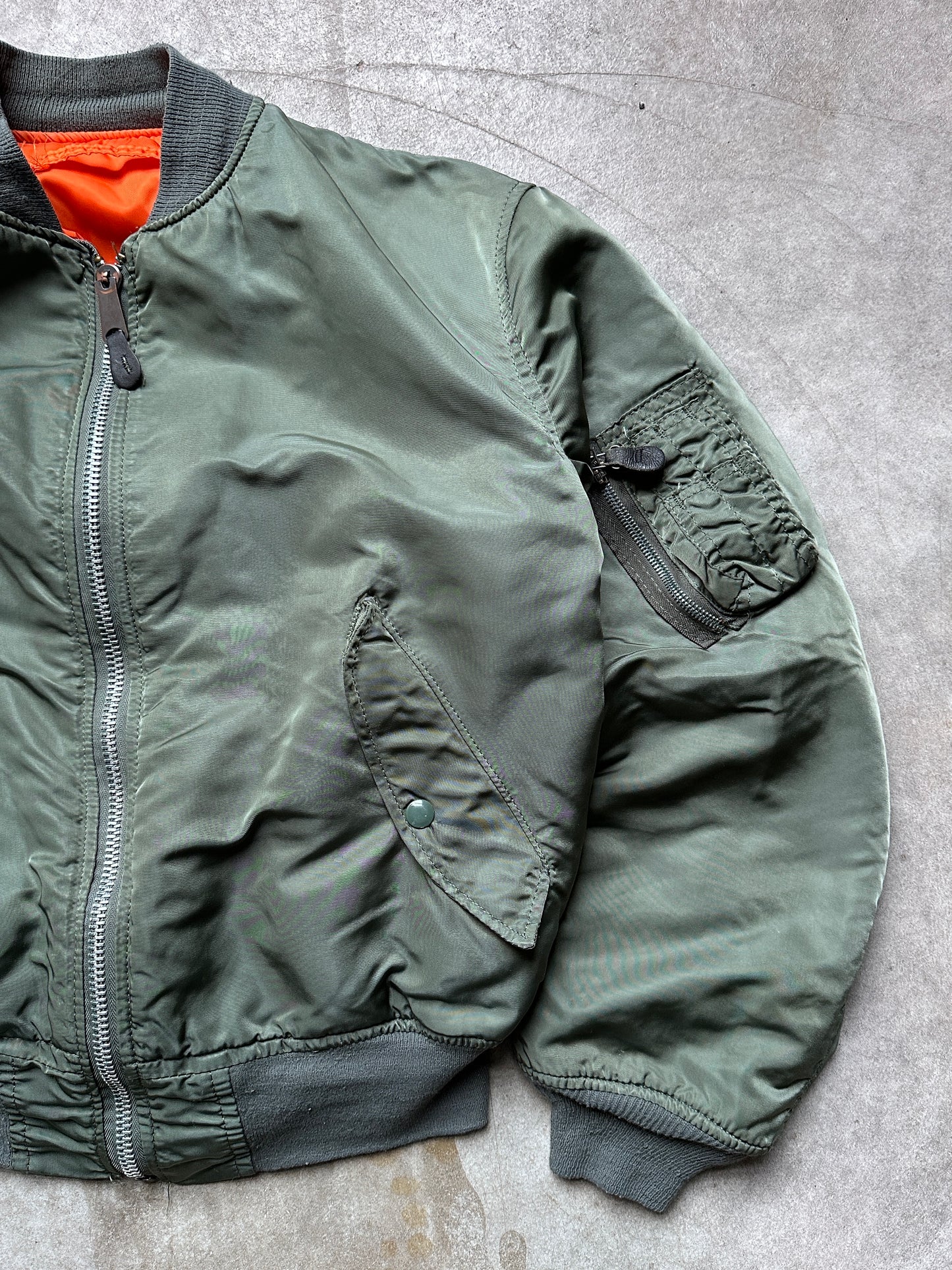 1980's ALPHA MA-1 FLIGHT JACKET