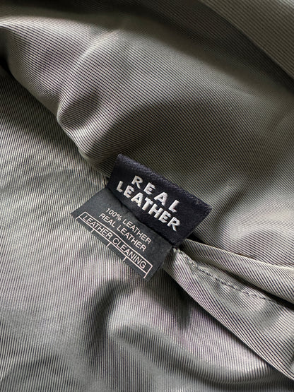 2000's STITCH LEATHER JACKET