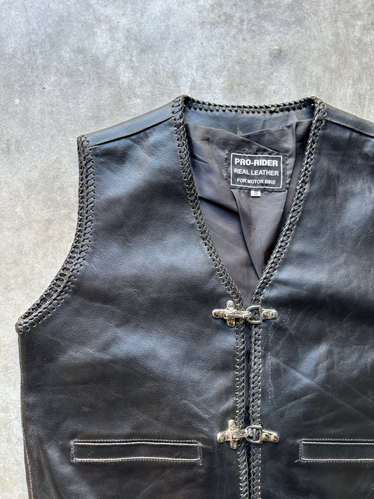 1990's MOTORCYCLE LEATHER VEST