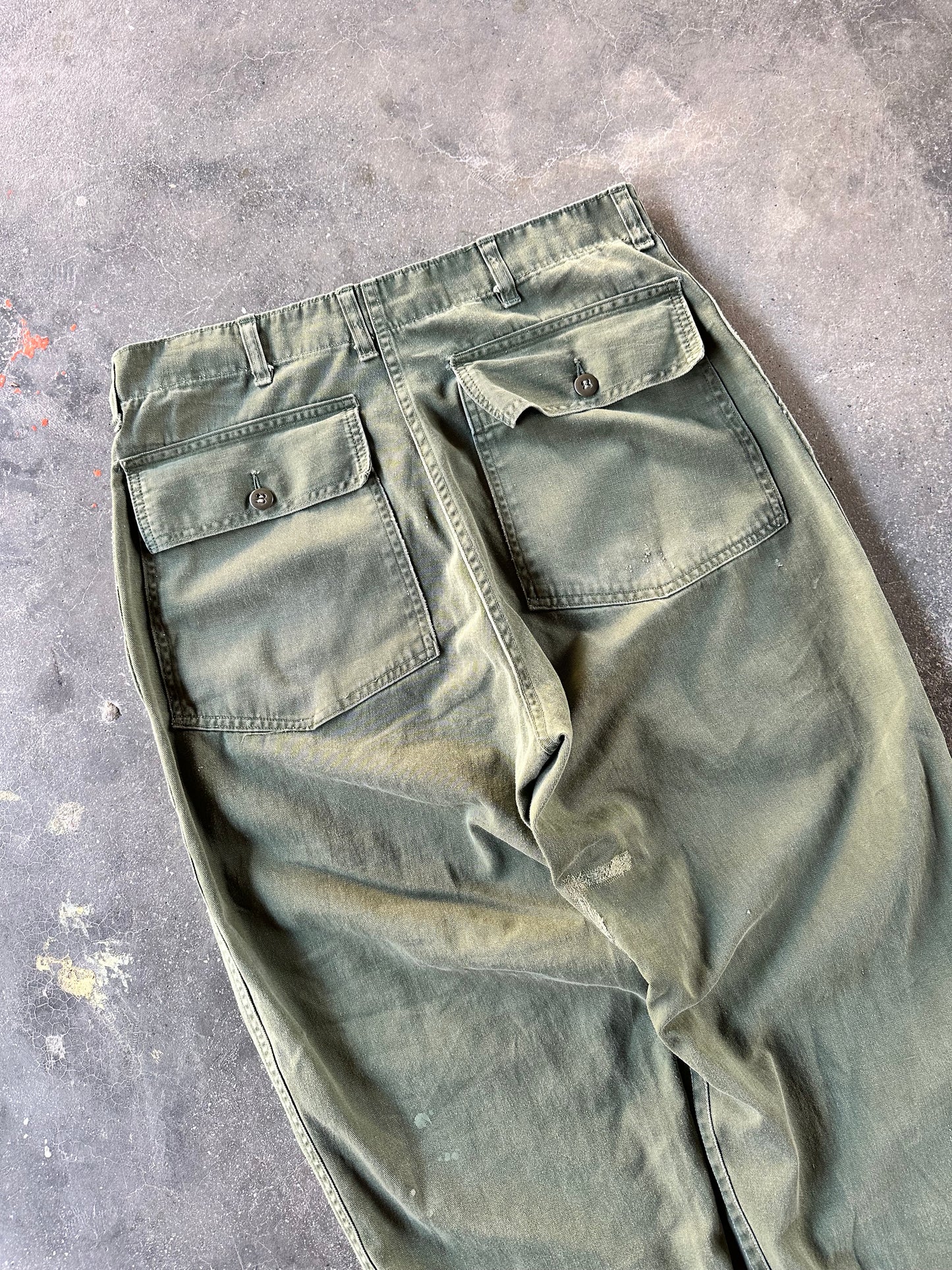 1970s US ARMY OG 107 TYPE 1 PANTS