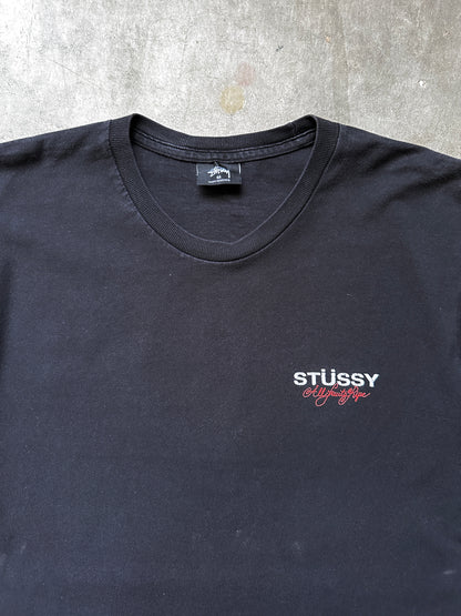 STUSSY BLACK TEE