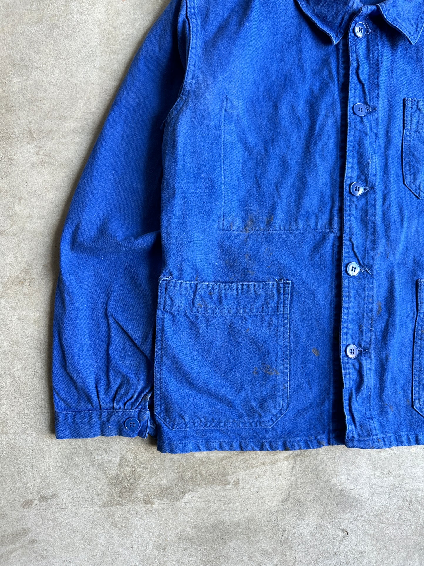 1980s BLEU FRENCH WORK JACKET