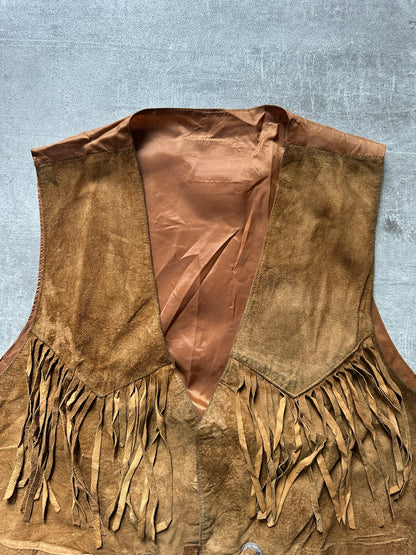 1980's TEXAS SUEDE FRINGE VEST