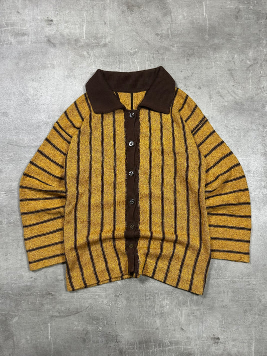 2000s YELLOW WOOL CARDIGAN