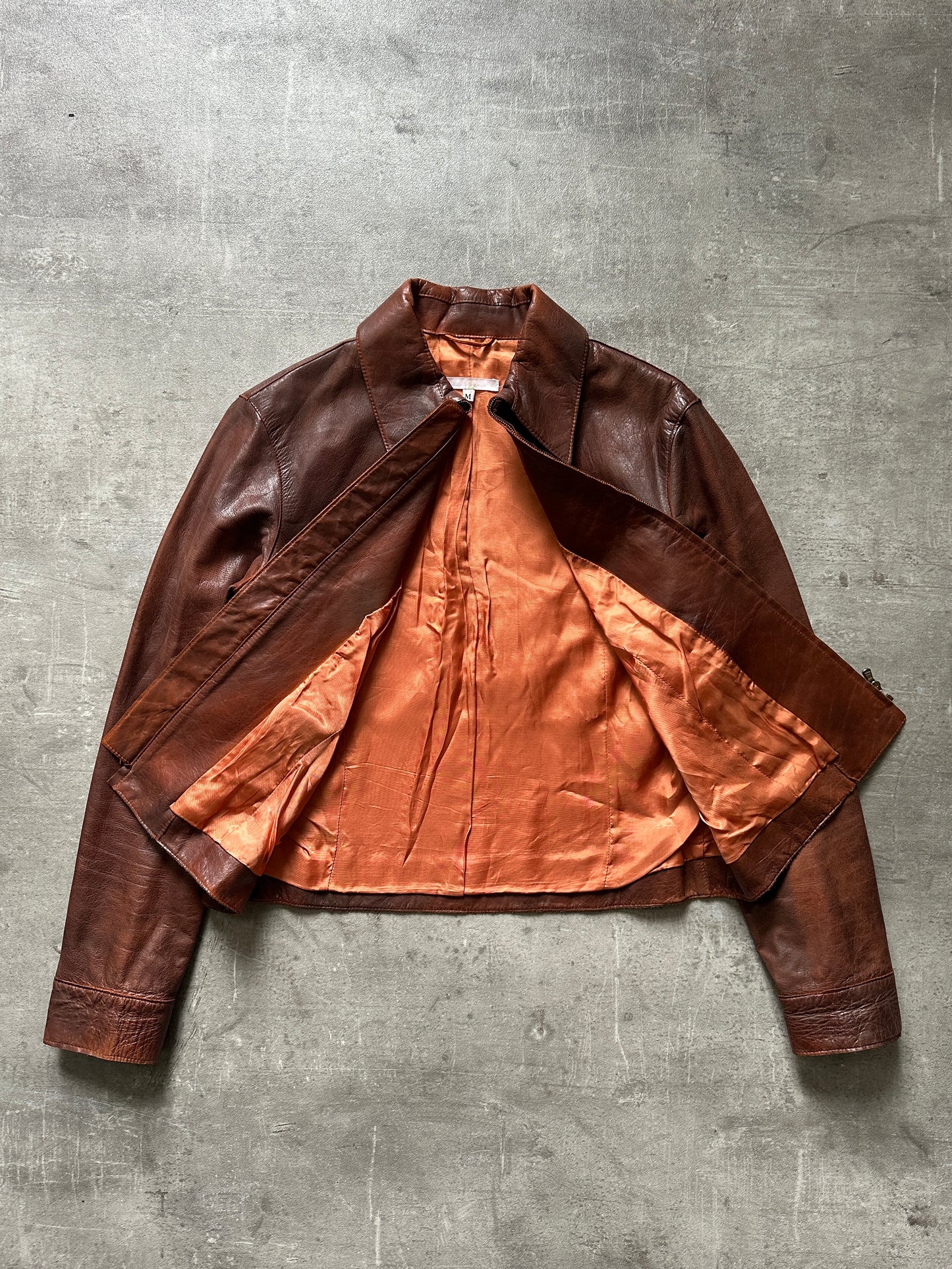 1970's ORANGE CROPPED JACKET