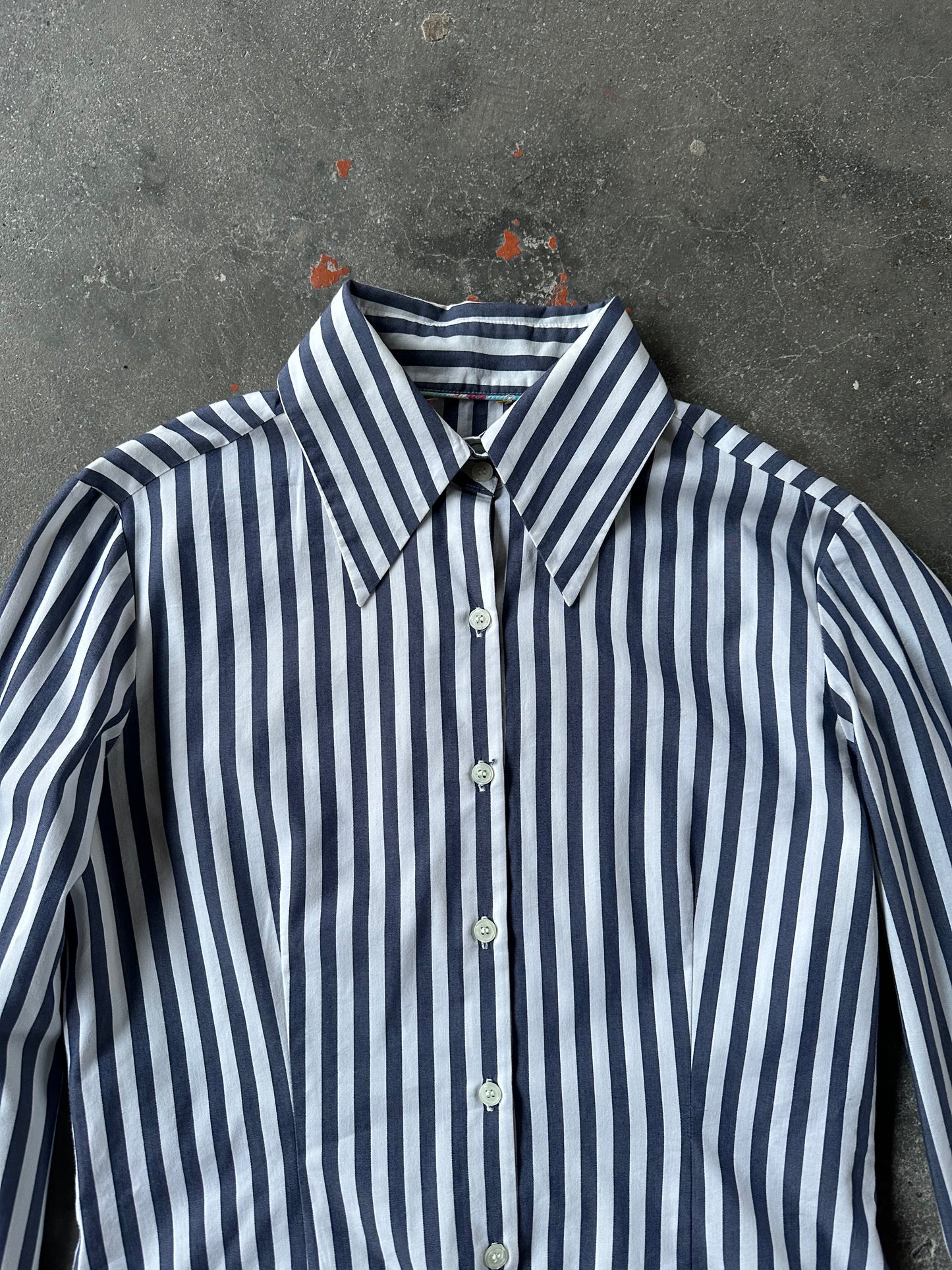 WOMAN STRIPES CROP SHIRTS