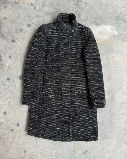 00s ARMANI JEANS BOUCLE' SNAP BUTTON COAT