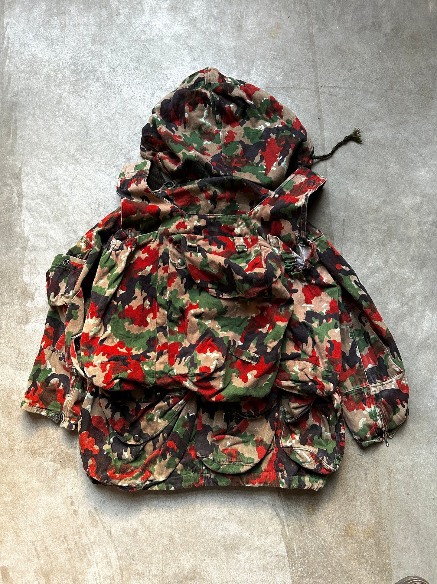 1980's M70 SWISS ARMY "ALPENFLAGE CAMO" JACKET