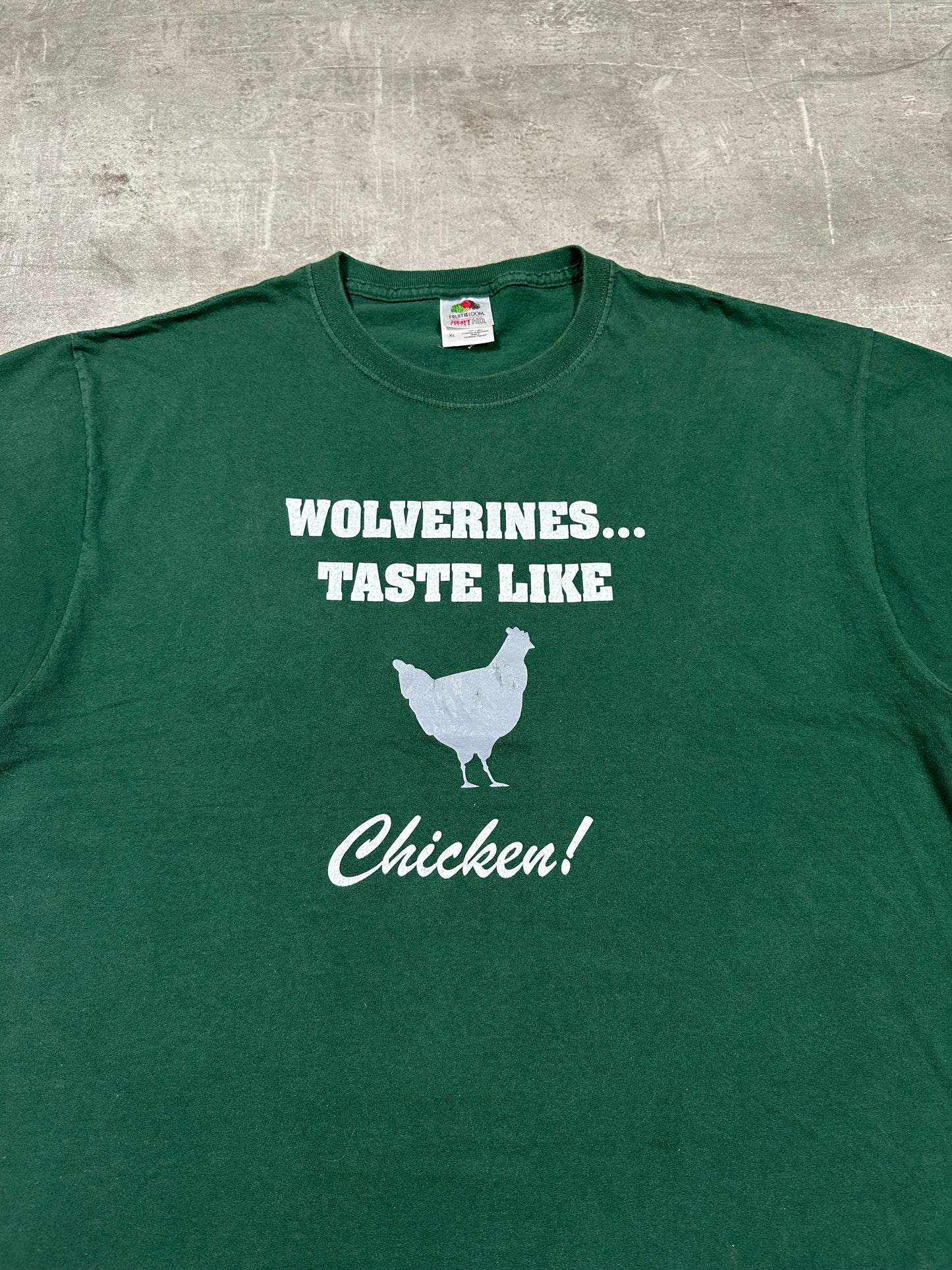 2000s "WOLVERINES" FUNNY TEE