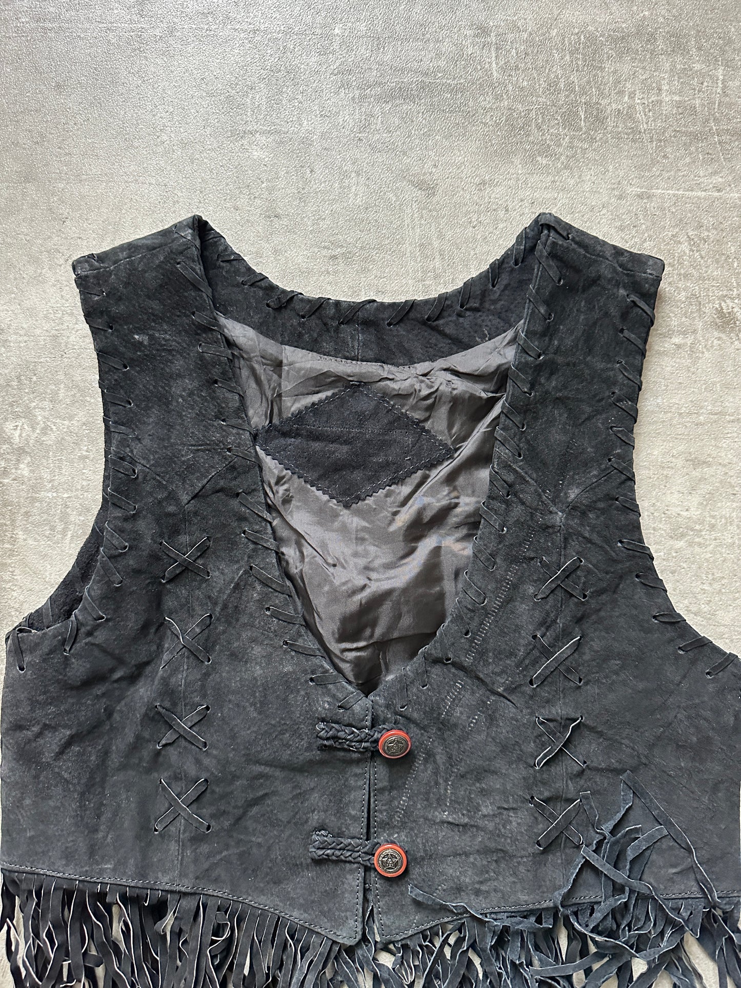 VINTAGE COUNTRY FRINGE VEST