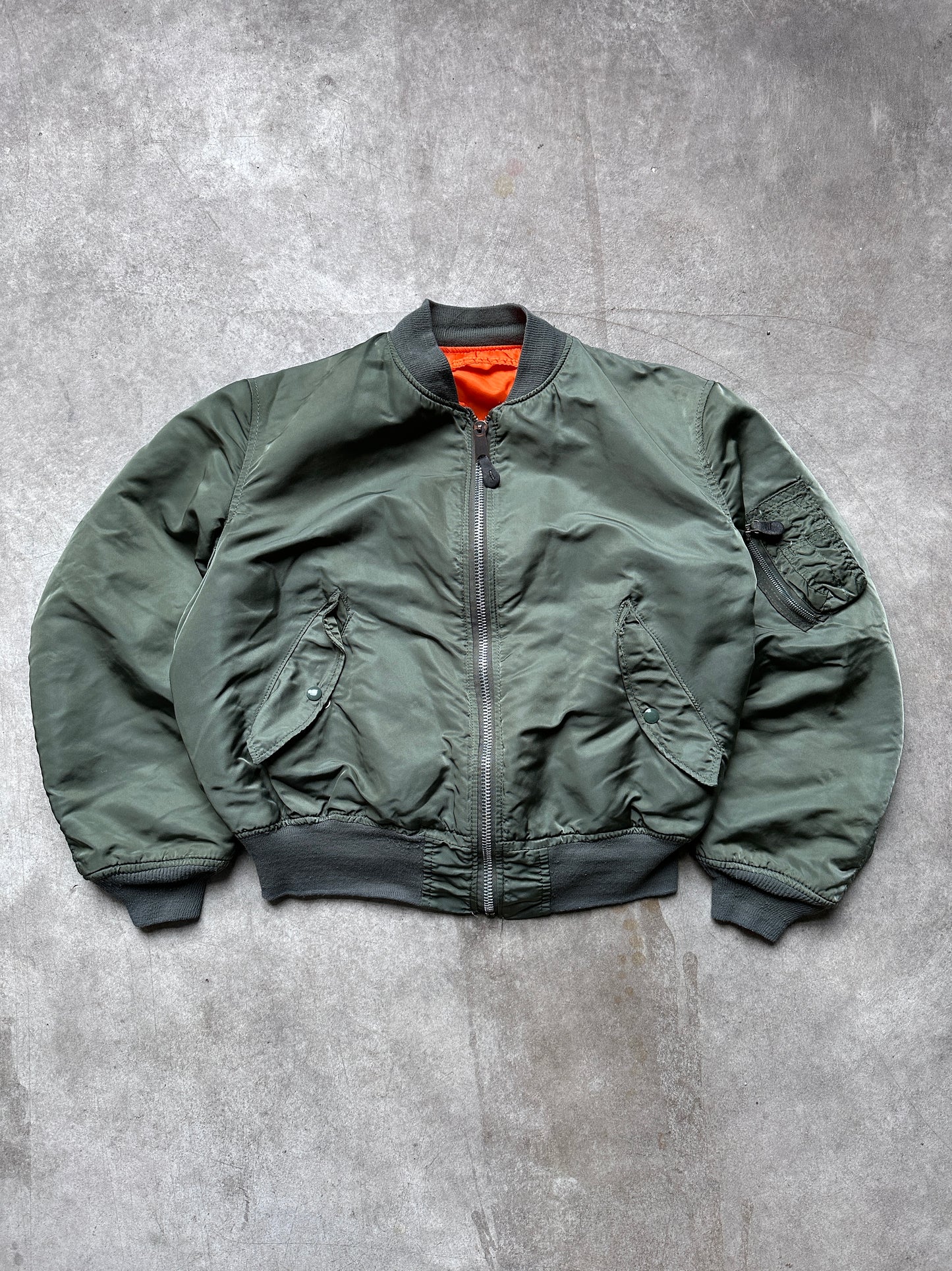 1980's ALPHA MA-1 FLIGHT JACKET