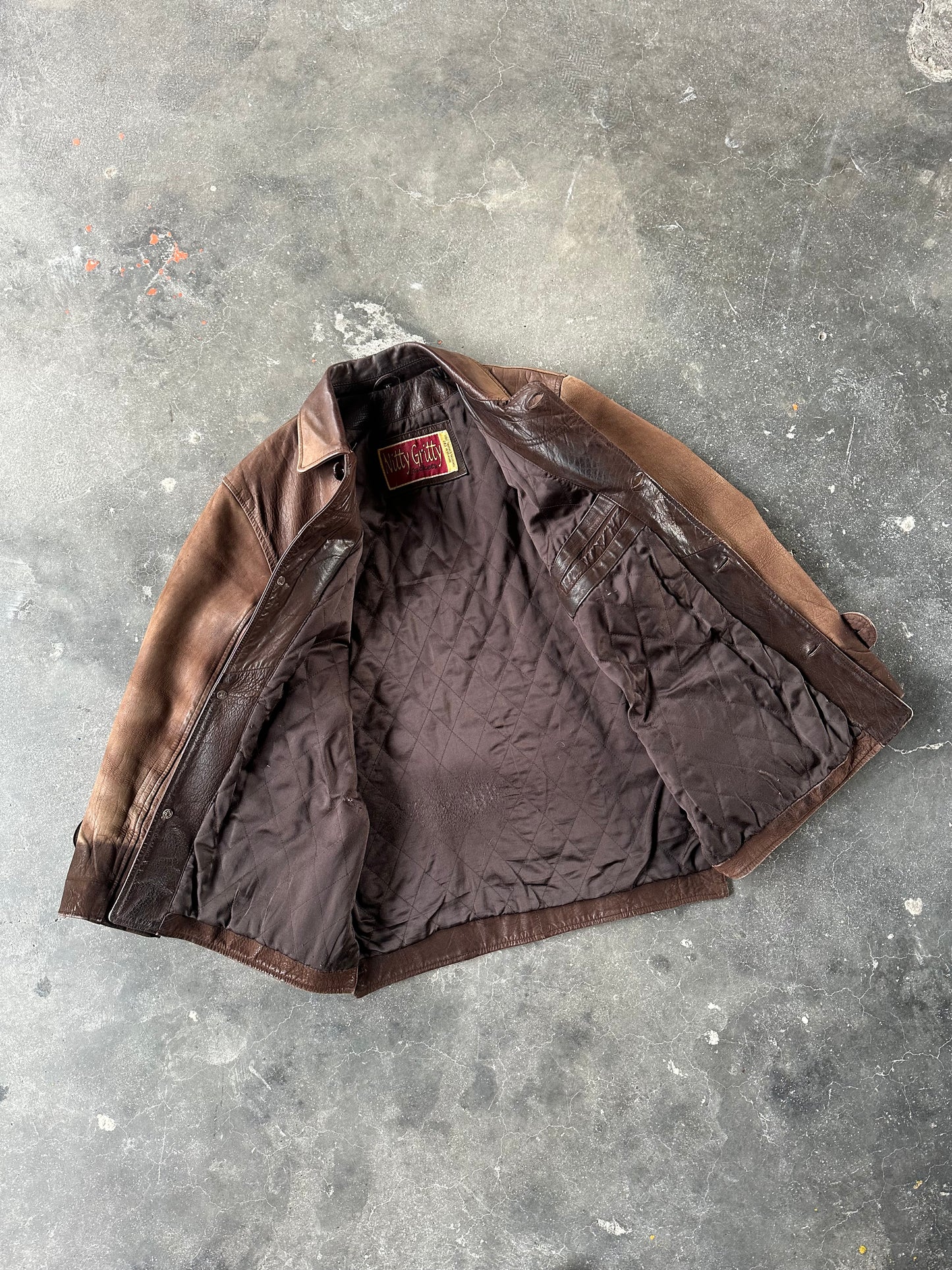 1990s VINTAGE LEATHER COAT