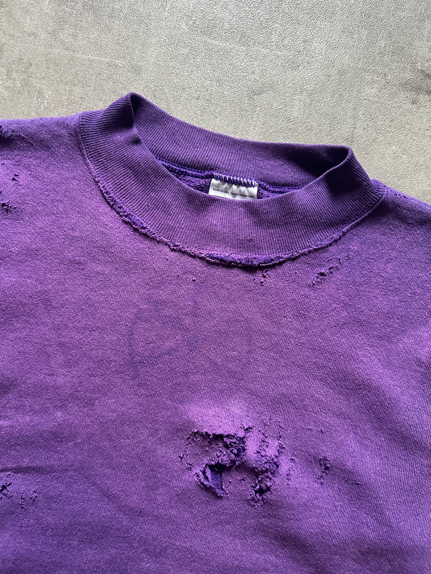 1990's DISTRESSED PURPLE CREWNECK