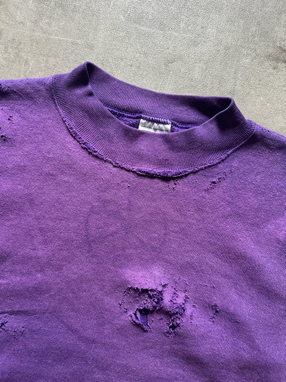 1990's DISTRESSED PURPLE CREWNECK