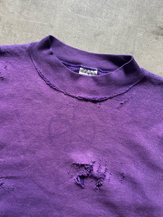 1990's DISTRESSED PURPLE CREWNECK