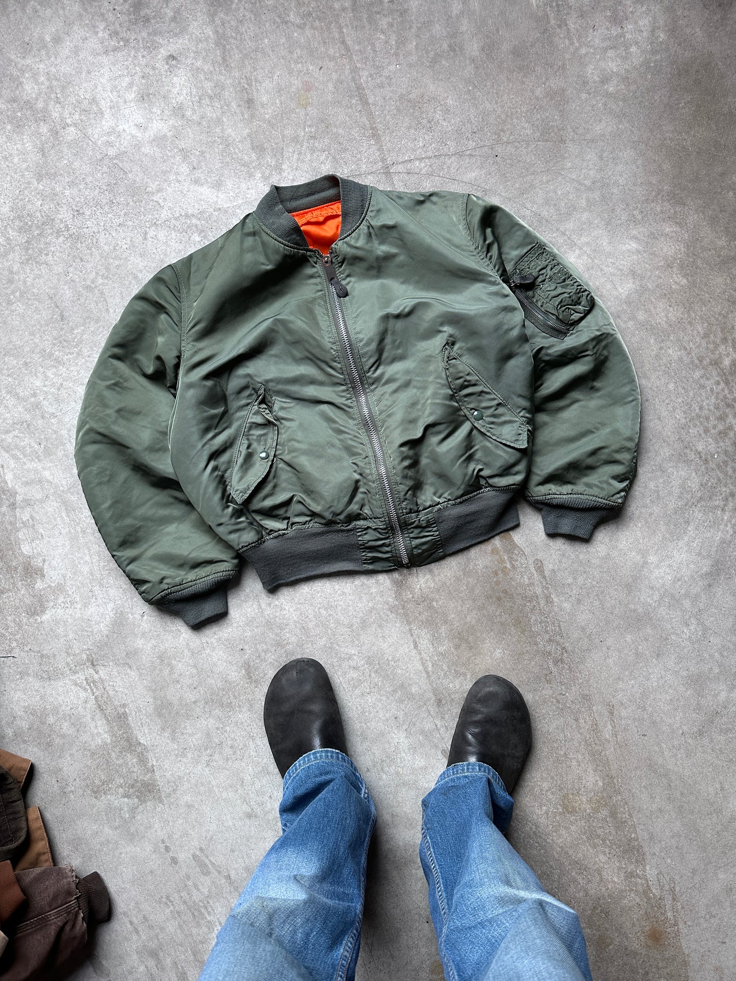1980's ALPHA MA-1 FLIGHT JACKET