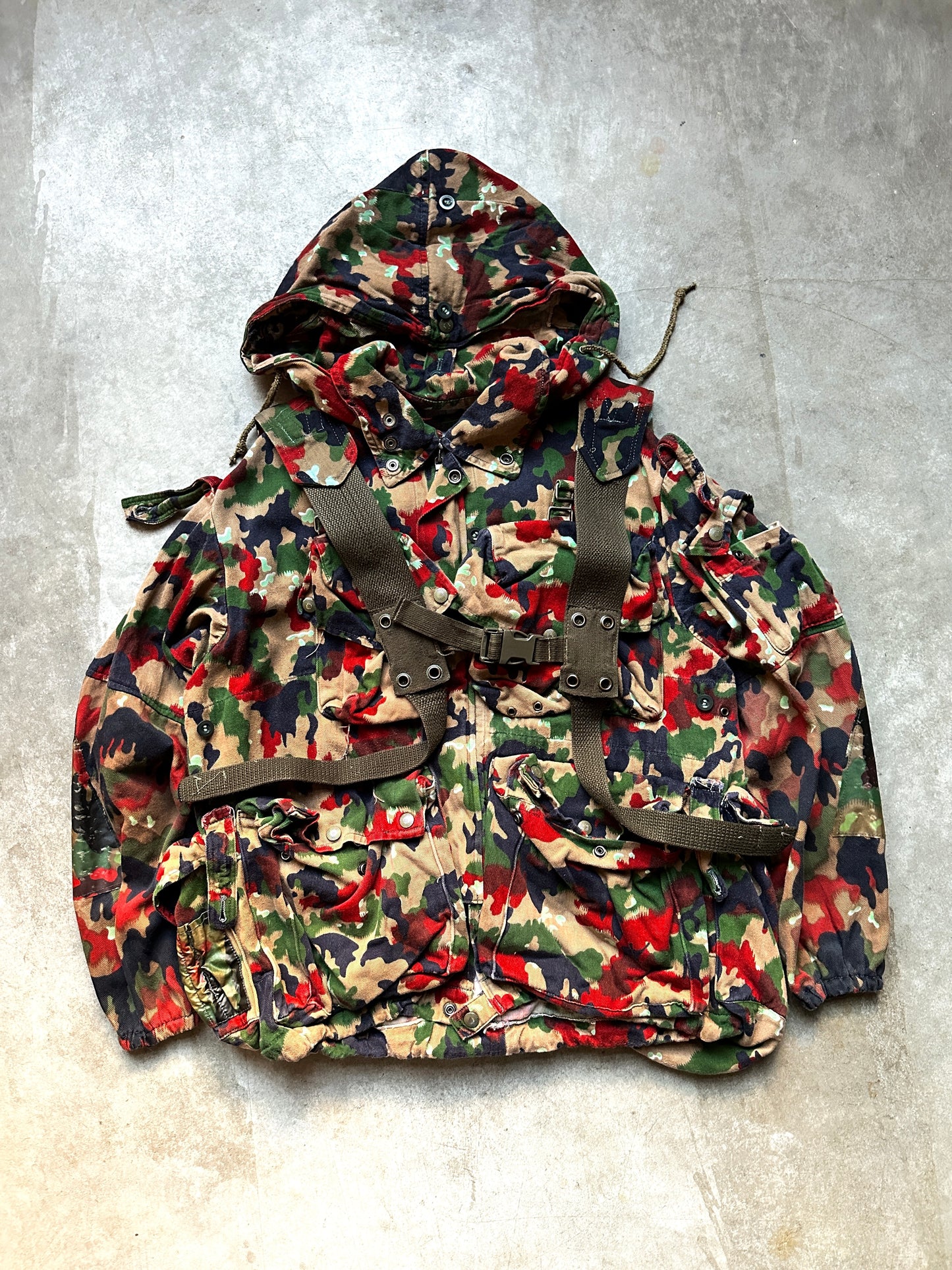 1980's M70 SWISS ARMY "ALPENFLAGE CAMO" JACKET