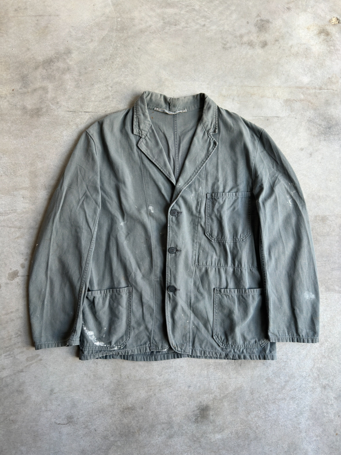 1980s GREY BELGIAN WORK SHIRT