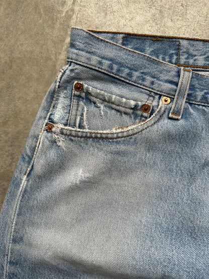 LEVIS 501 REPAIRED DENIM 36/32