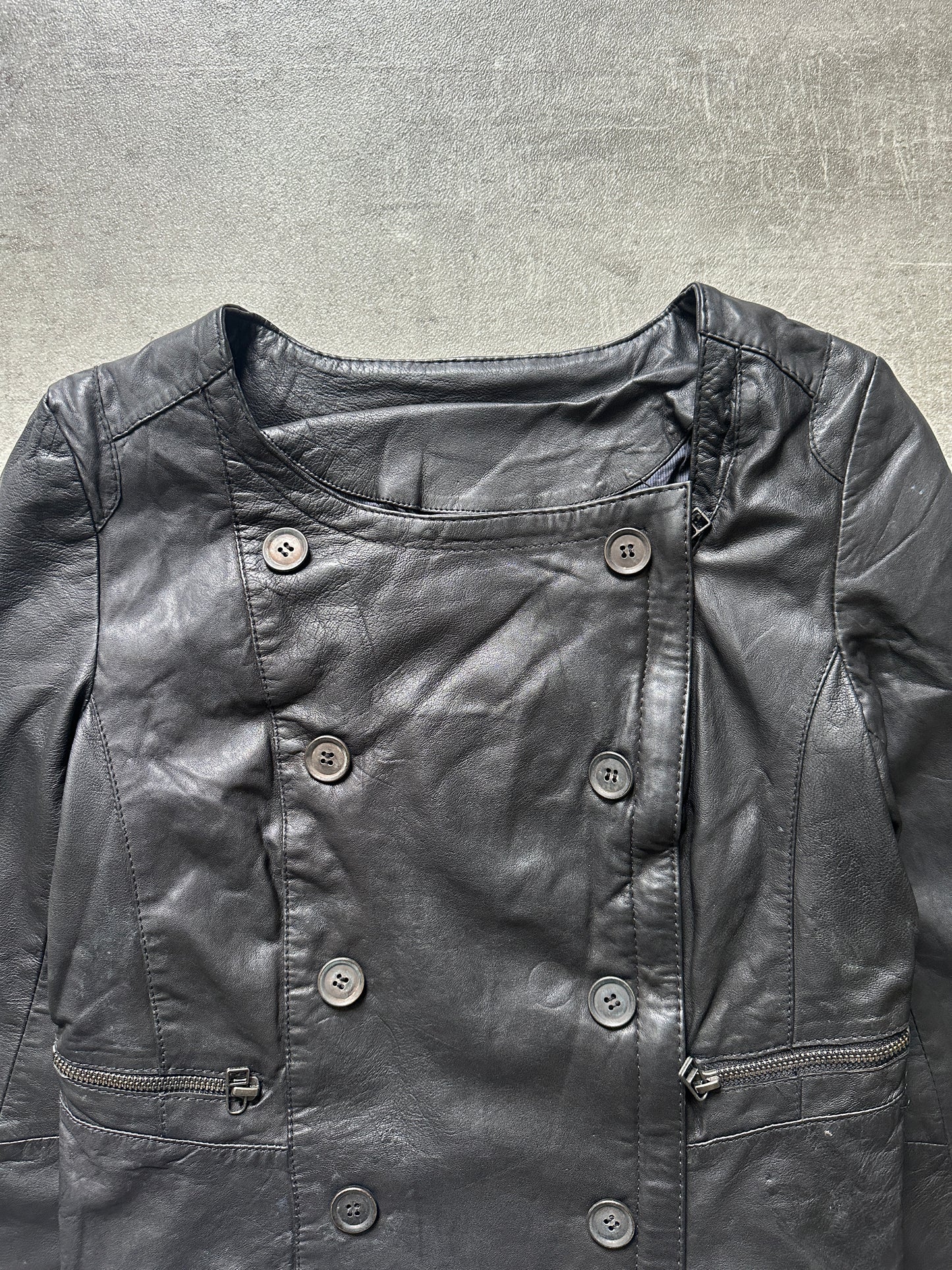 2000's MOTORCYCLE LEATHER JACKET