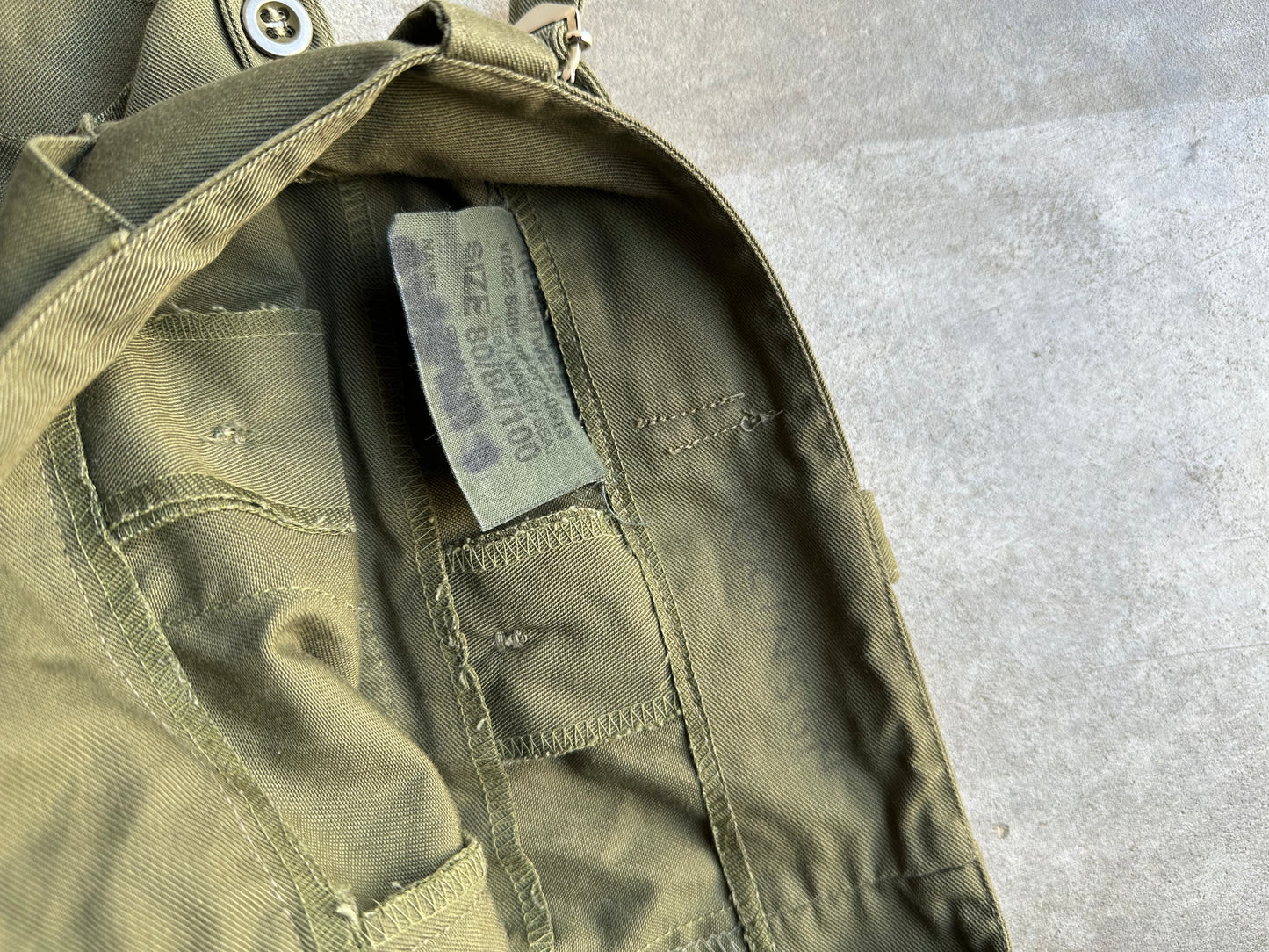 1980's FATIGUE BRITISH ARMY OG PANTS