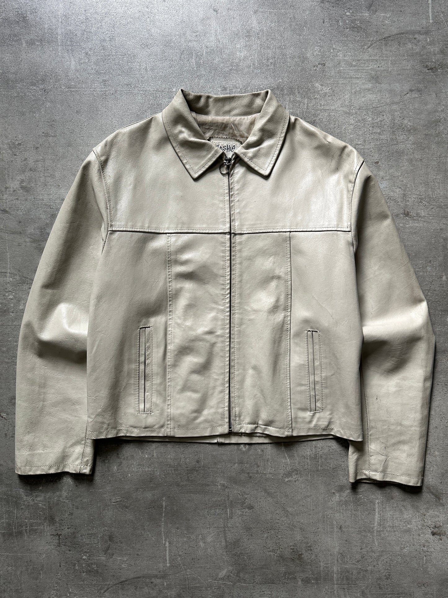 1990's "JOSIE" WHITE CROPPED JACKET