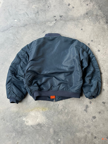 80s MA-1 FLIGHT BOMBER JACKET (IDEAL ZIP)