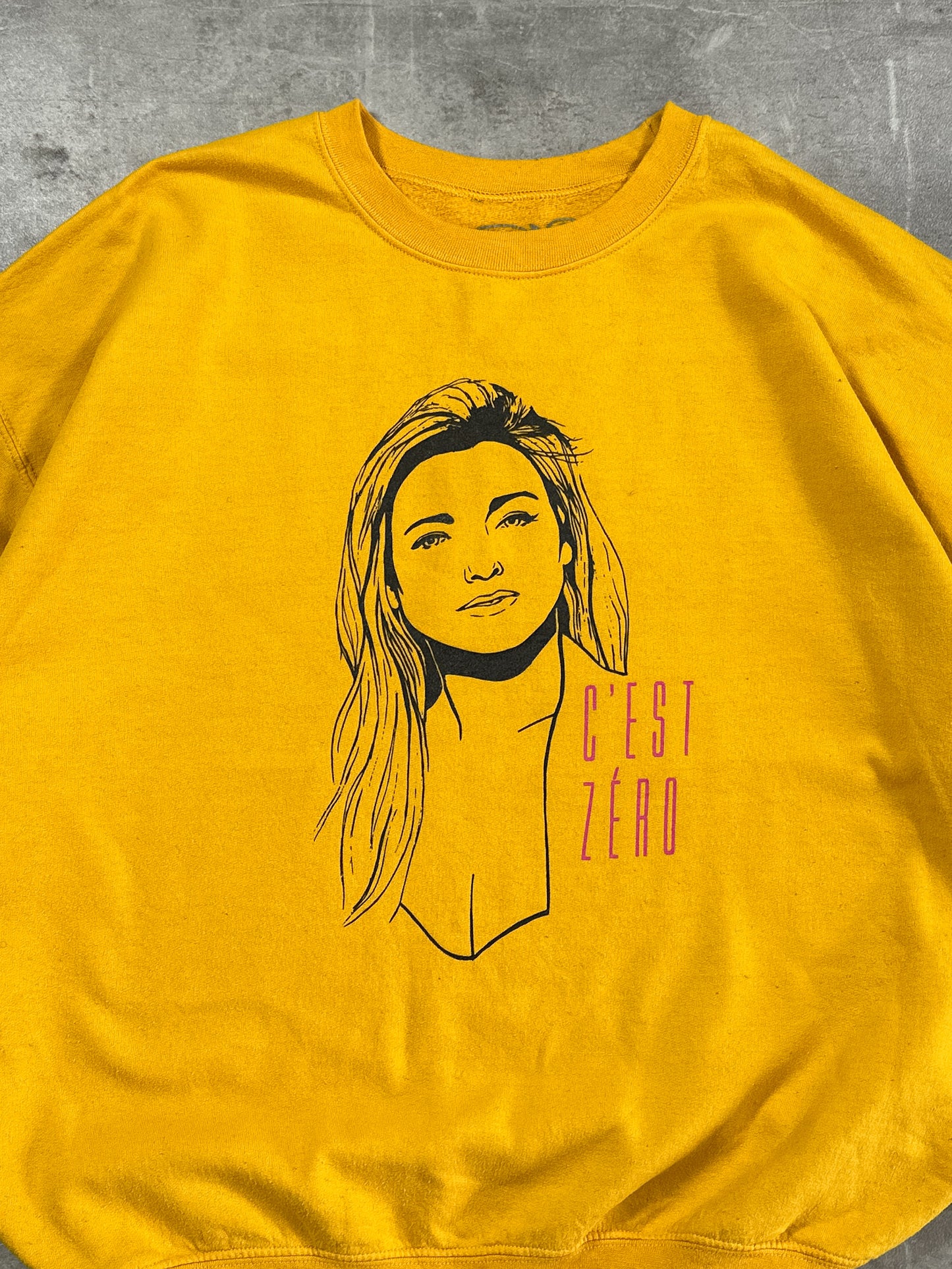 2000s "C'EST ZERO" BOXY CREWNECK