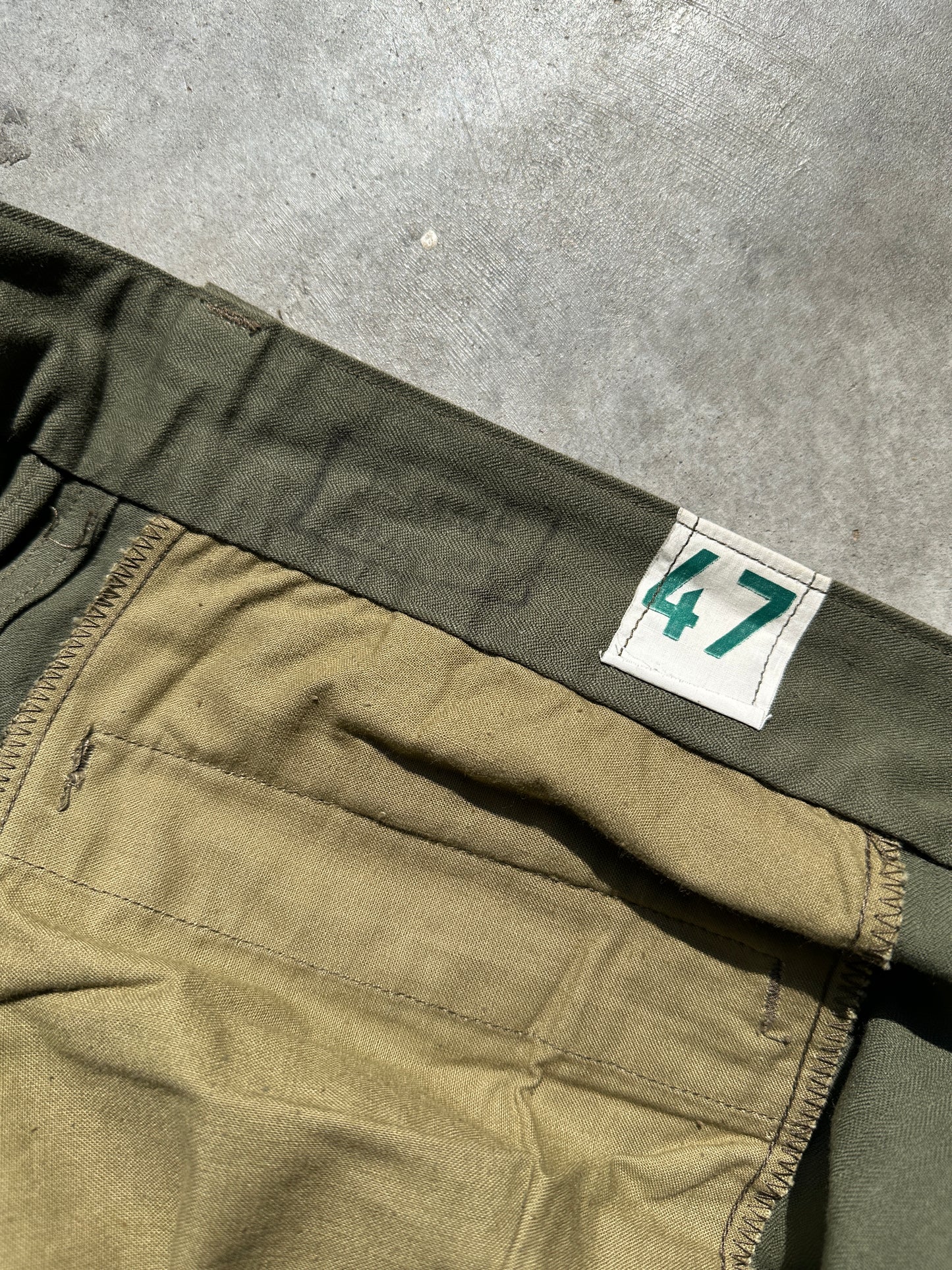 1950's FRENCH ARMY M47 CARGO PANTS