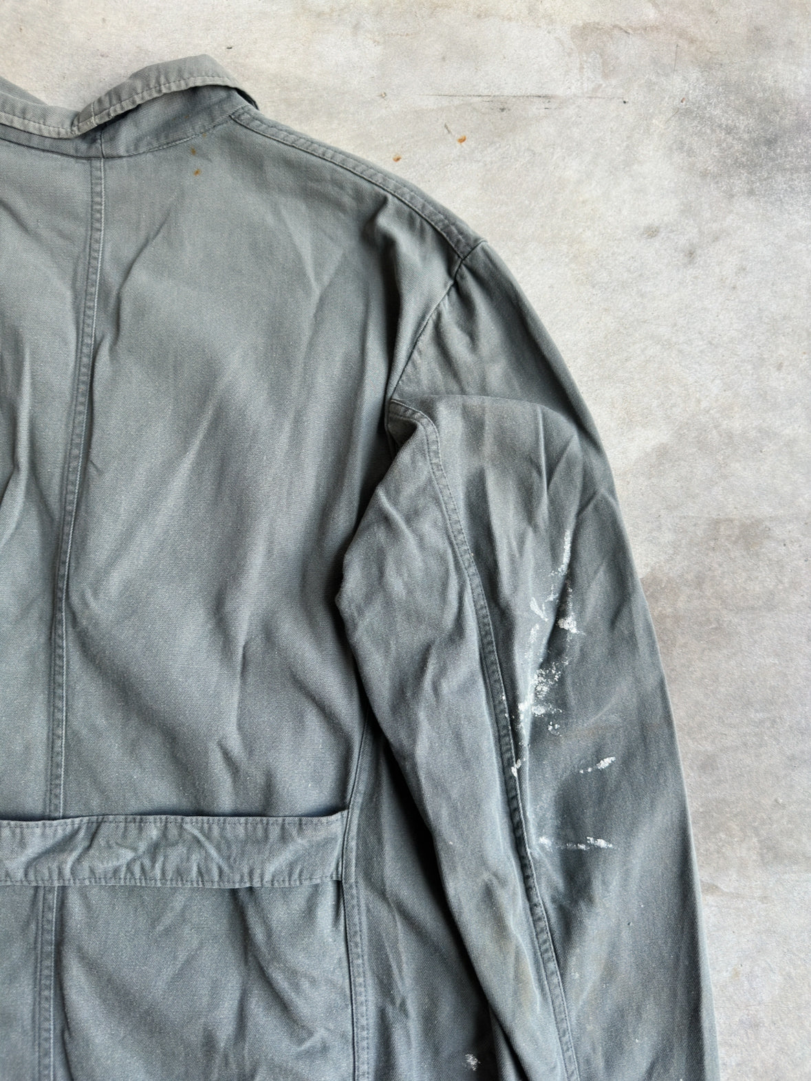 1980s GREY BELGIAN WORK SHIRT