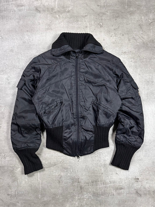 Y2K ARMY PATCH BOMBER JACKET