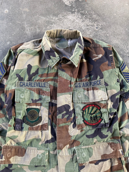 90's U.S. AIR FORCE BDU WOODLAND SHIRT