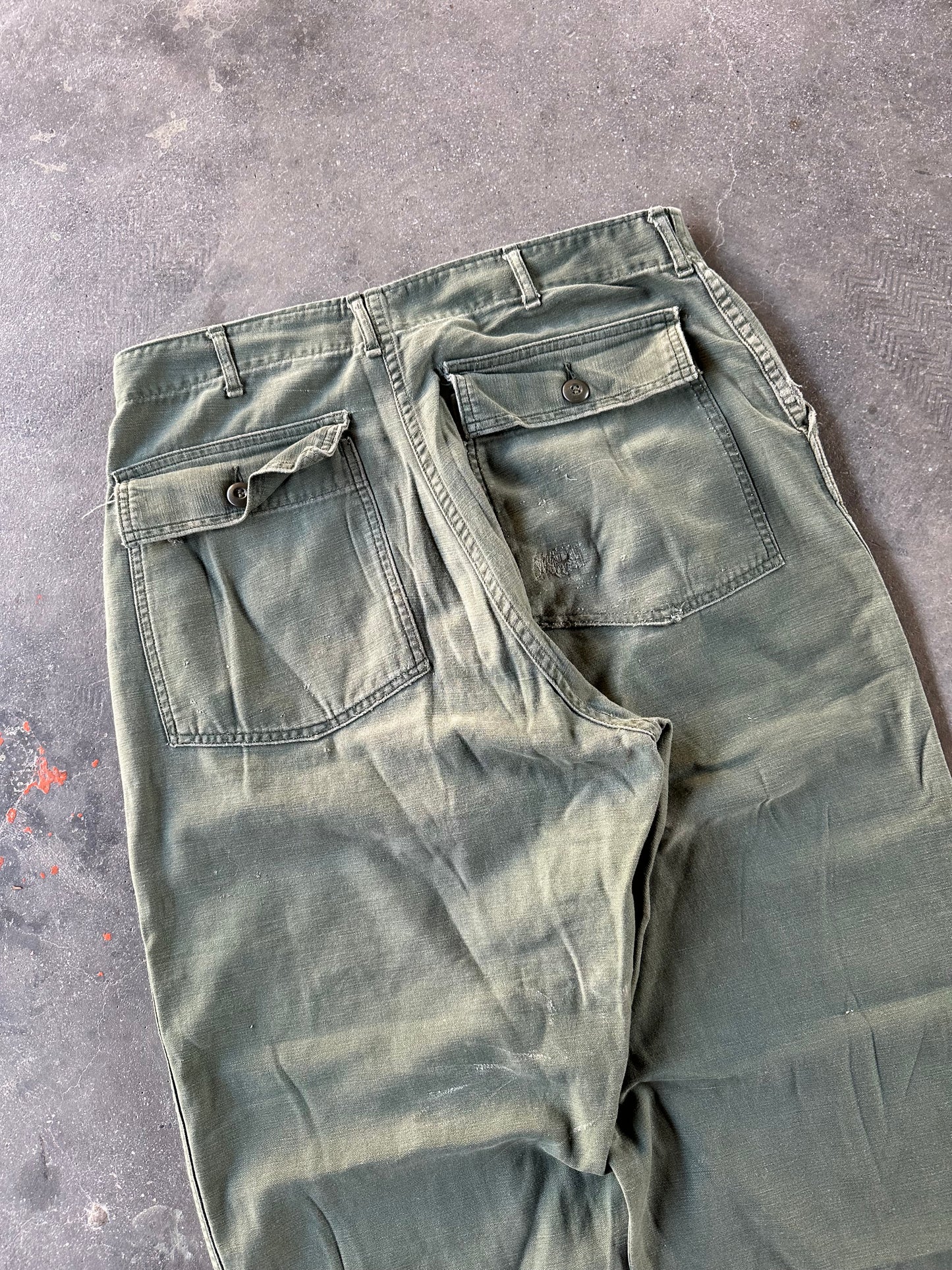 1970s US ARMY OG 107 TYPE 1 PANTS