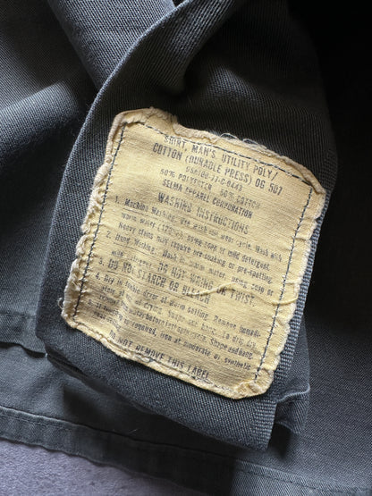 1970's U.S. ARMY OG 507 UTILITY SHIRT