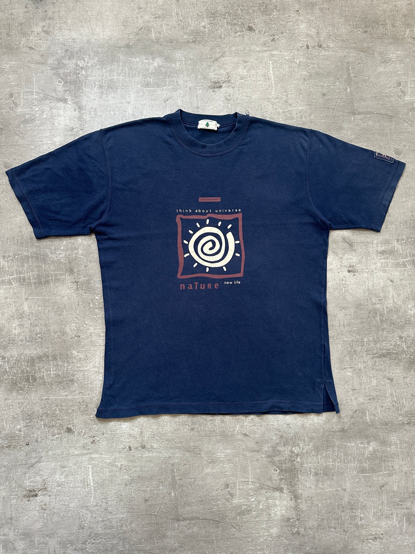 2000s "THINK ABOUT UNIVERSE" TEE