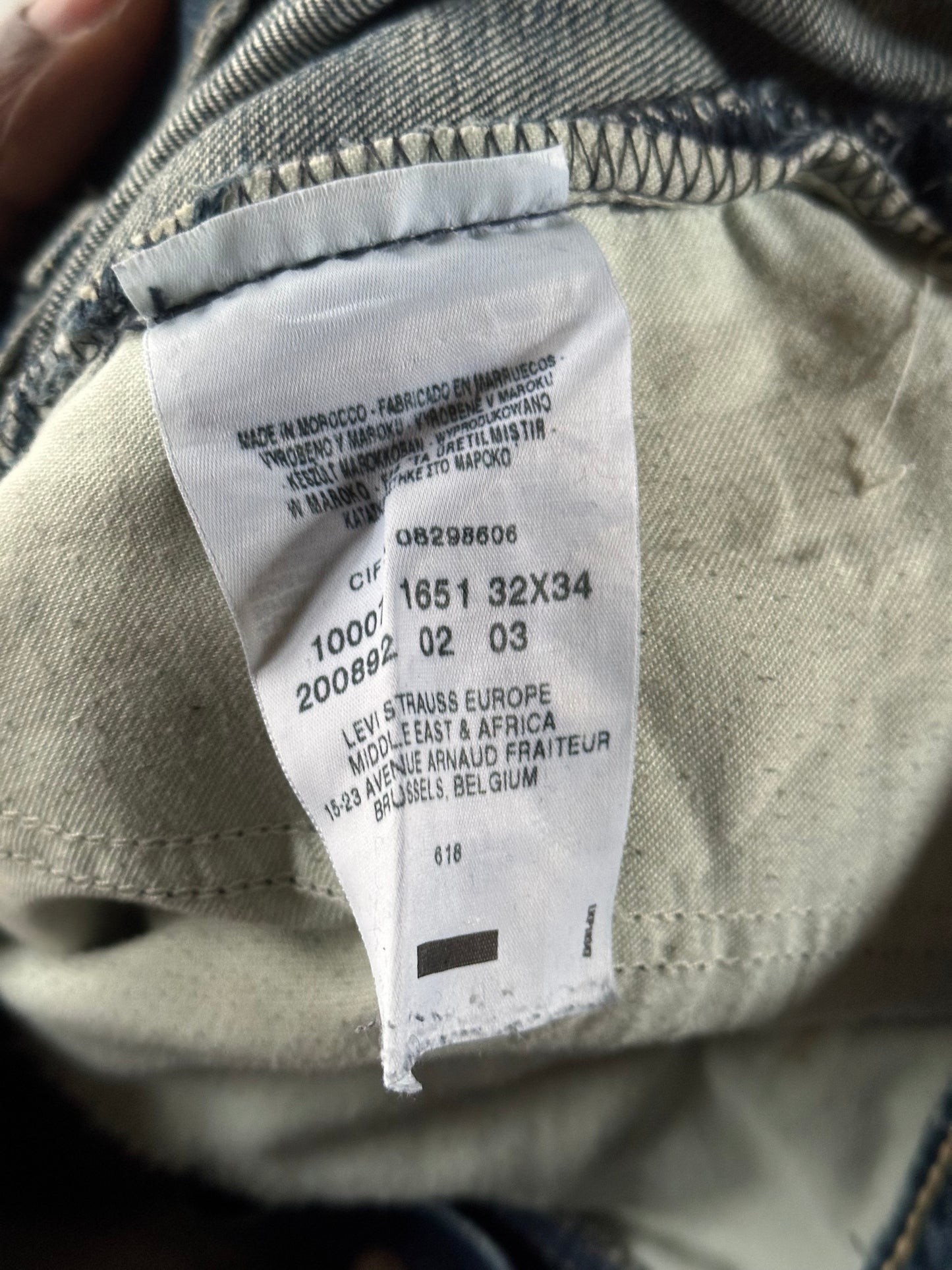 LEVIS ENGINEERED DENIM 32x34